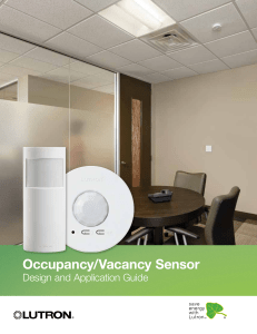 Occupancy/Vacancy Sensor Design and Application Guide