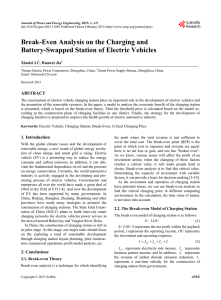 Break-Even Analysis on the Charging and Battery