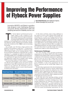 Improving the Performance of Flyback Power Supplies