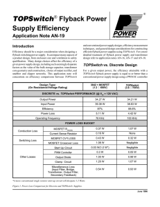 MOSFET Flyback Power Supply - Power Integrations - AC