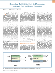 Reversible Solid Oxide Fuel Cell Technology for Green Fuel and