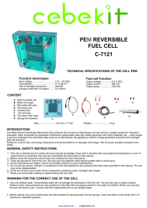 pem reversible fuel cell c-7121