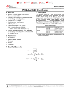 Max232 - Texas Instruments