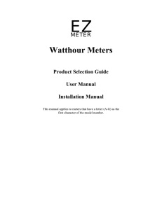 Watthour Meters