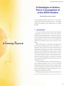 Technologies to Reduce Power Consumption of Active RFID Readers