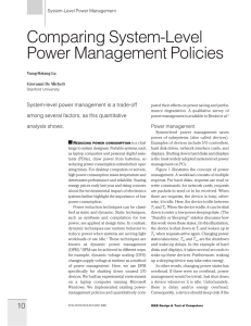 Comparing system-level power management policies