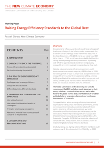 Raising energy efficiency standards to the global best