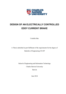 Design of an Electrically Controlled Eddy Current Brake