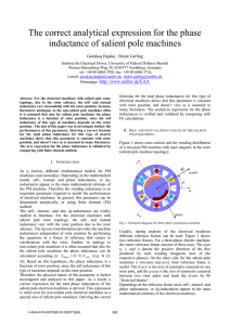 The correct analytical expression for the phase inductance of salient