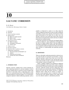 galvanic corrosion