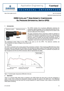 dwm copeland™ semi-hermetic compressors oil pressure