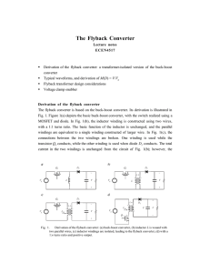 The Flyback Converter