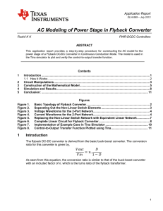 AC Modeling of Power Stage in Flyback Converter