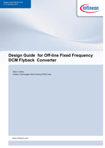Design Guide for Off-line Fixed Frequency DCM Flyback Converter