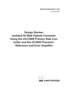 Isolated 50 Watt Flyback Converter Using the