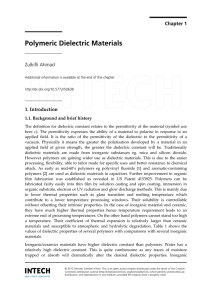 Polymeric Dielectric Materials