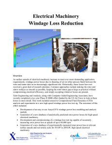 Electrical Machinery Windage Loss Reduction