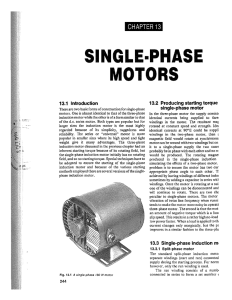 SINGLE-PHASE MOTORS