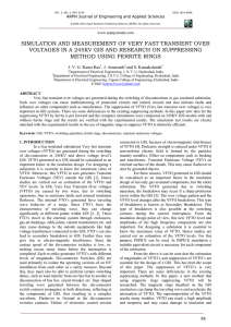 SIMULATION AND MEASUREMENT OF VERY FAST TRANSIENT