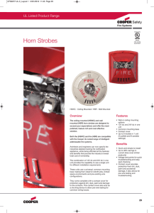 Horn Strobes - Cooper Fire