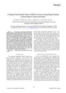WE1B-3 A Single-Pole Double-Throw (SPDT) Circuit Using Deep