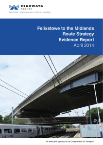 Felixstowe to the Midlands Route Strategy Evidence Report April 2014