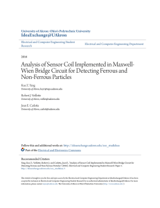 Analysis of Sensor Coil Implemented in Maxwell