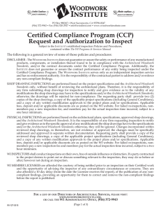 CCP Request and Authorization to Inspect (Form 127)