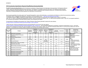 2/16/2016 2014 Construction Specification Required Shop/Working