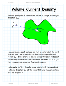 Volume Current Density