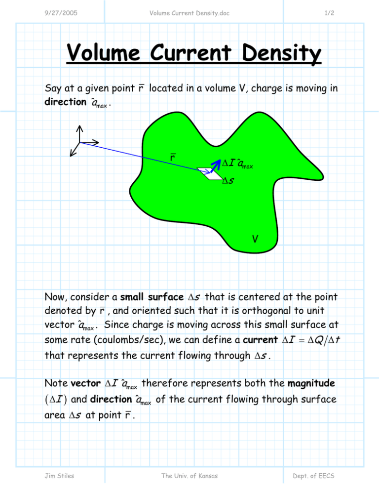 What You Mean By Current Density