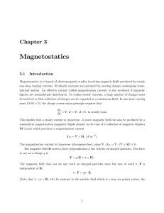Chapter 3 Magnetostatics