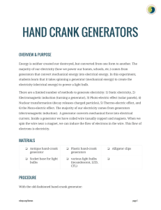 HAND CRANK GENERATORS