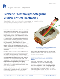 Hermetic Feedthroughs Safeguard Mission