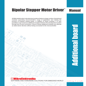 Bipolar Stepper Motor Driver User Manual