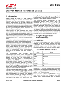Stepper Motor Reference Design -- AN155
