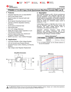 4.7-V to 60-V Input, 50-mA Synchronous Step