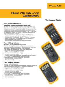 Fluke 715 mA Loop Calibrators
