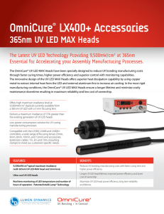 OmniCure® LX400+ Accessories 365nm UV LED MAX Heads