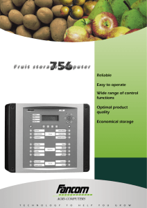 Reliable Easy to operate Wide range of control functions Optimal