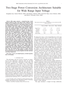 Two-Stage Power Conversion Architecture Suitable for Wide Range