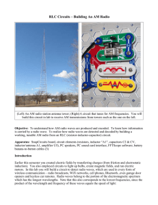 RLC Circuits – Building An AM Radio