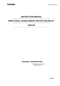 instruction manual directional overcurrent protection relay grd140