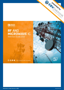 RF AND MICROWAVE IC Selection Guide 2015