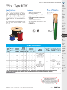 MTW Type Wire - AutomationDirect