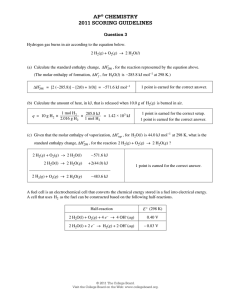 ap® chemistry 2011 scoring guidelines - AP Central