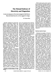 The Mutual Embrace of Electricity and Magnetism