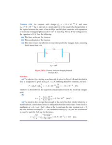 Problem 4.54 An electron with charge Qe