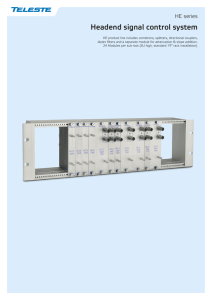 Headend signal control system