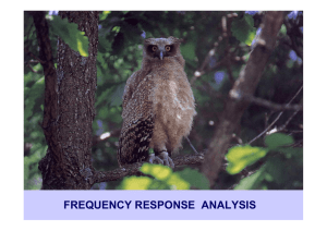 FREQUENCY RESPONSE ANALYSIS